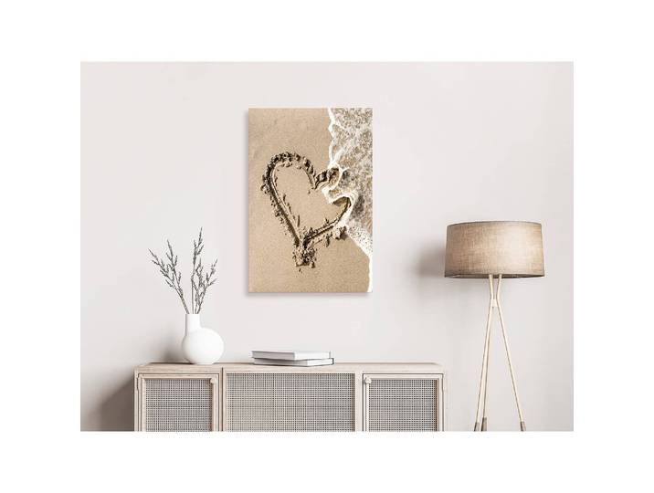 Tableau déco Wave of Love Lin Marron 40 x 60cm