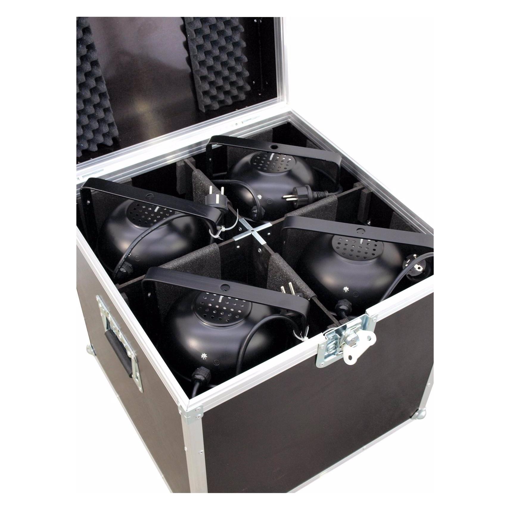 Roadinger Flightcase 4x PAR-64 Spot lang (31000810)