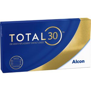 Total30 Kontaktlinsen Dioptrien -1,75, Monatslinsen, weich, BC 8,4mm, DIA 14,2mm, 6 Stück
