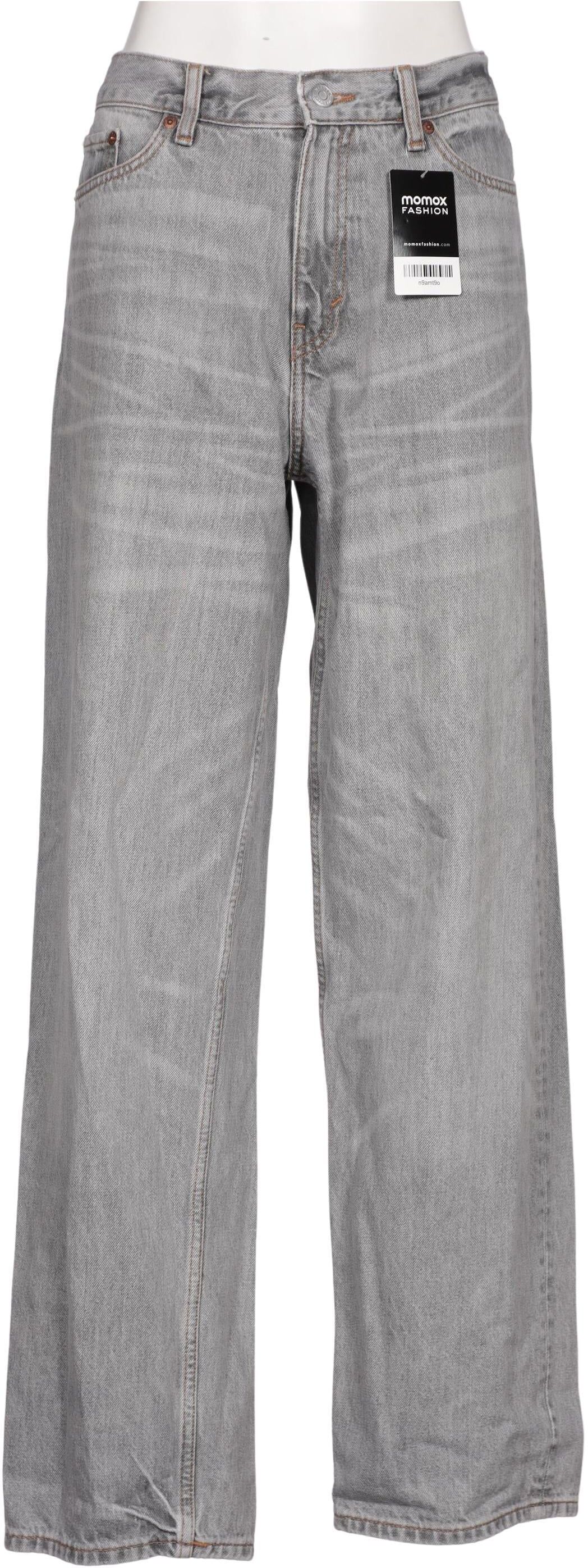 Weekday Damen Jeans, Grau, Gr. W28, Baumwolle - Second Hand