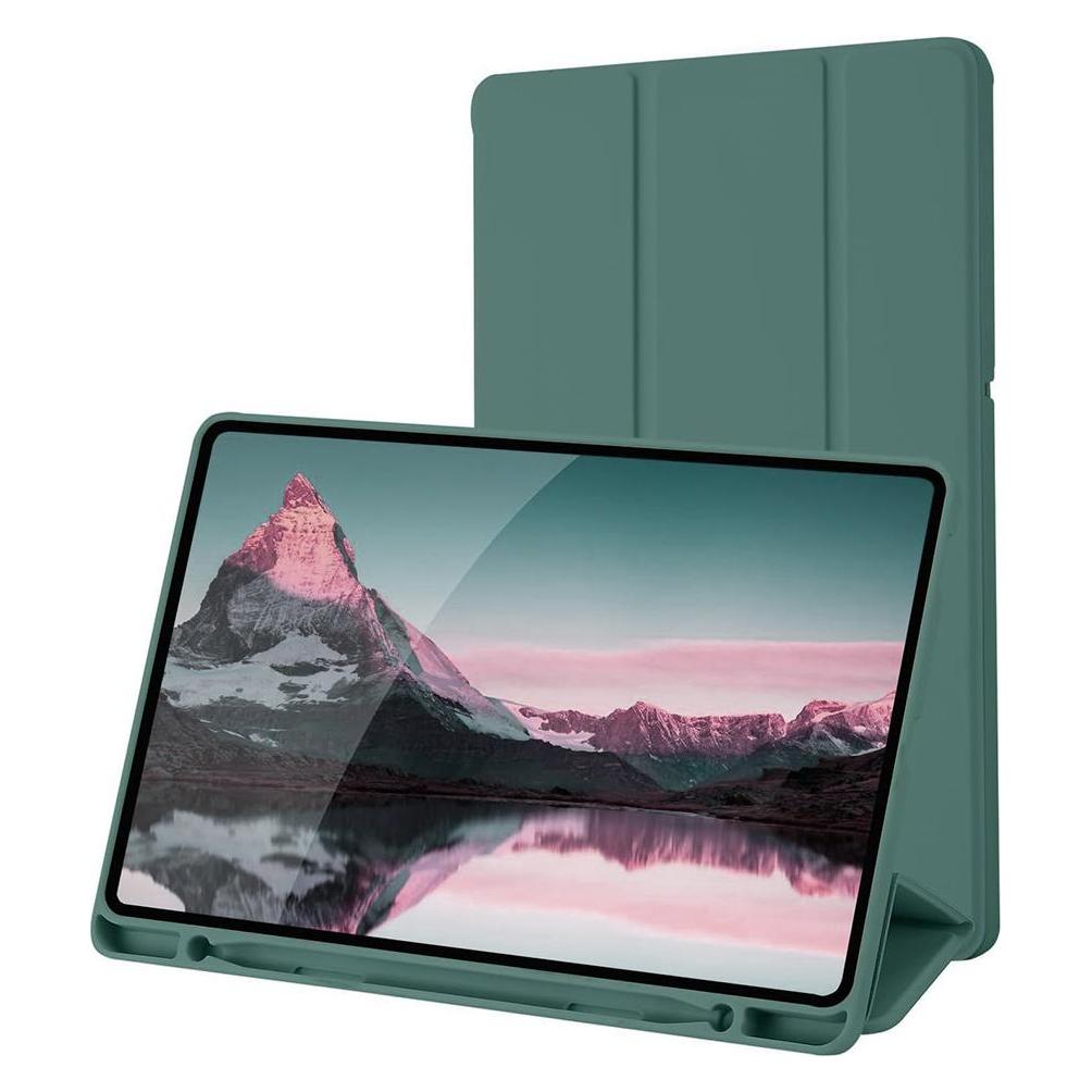 Techsuit - Flex Trifold (with Pencil Holder) - Samsung Galaxy Tab S6 Lite (2020/2022/2024) - Green (Samsung Galaxy Tab S6 Lite, Samsung Galaxy Tab S6 Lite (2022), Samsung Galaxy Tab S6 Lite (2024)) (56346405)