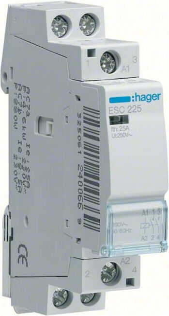 Hager Contacteur 25A 2P 230V ESC225 (ESC225)