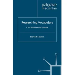 Researching Vocabulary, Fachbücher von N. Schmitt