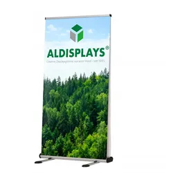 Rollup Bannerdisplay Outdoor - System mit Druck in 1.000 mm Breite