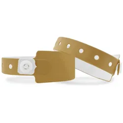 CombiCraft Vinyl Einlassbänder Gold mit Druckverschluss - 100 Stück
