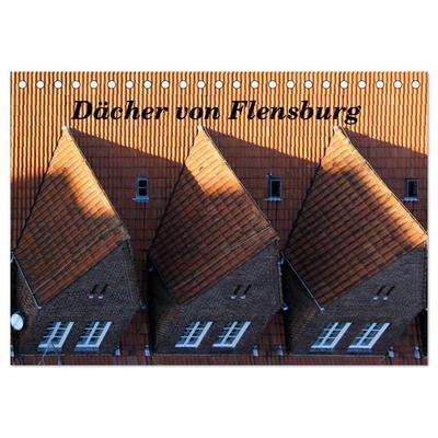 Dächer von Flensburg (Tischkalender 2027 DIN A5 quer), CALVENDO Monatskalender