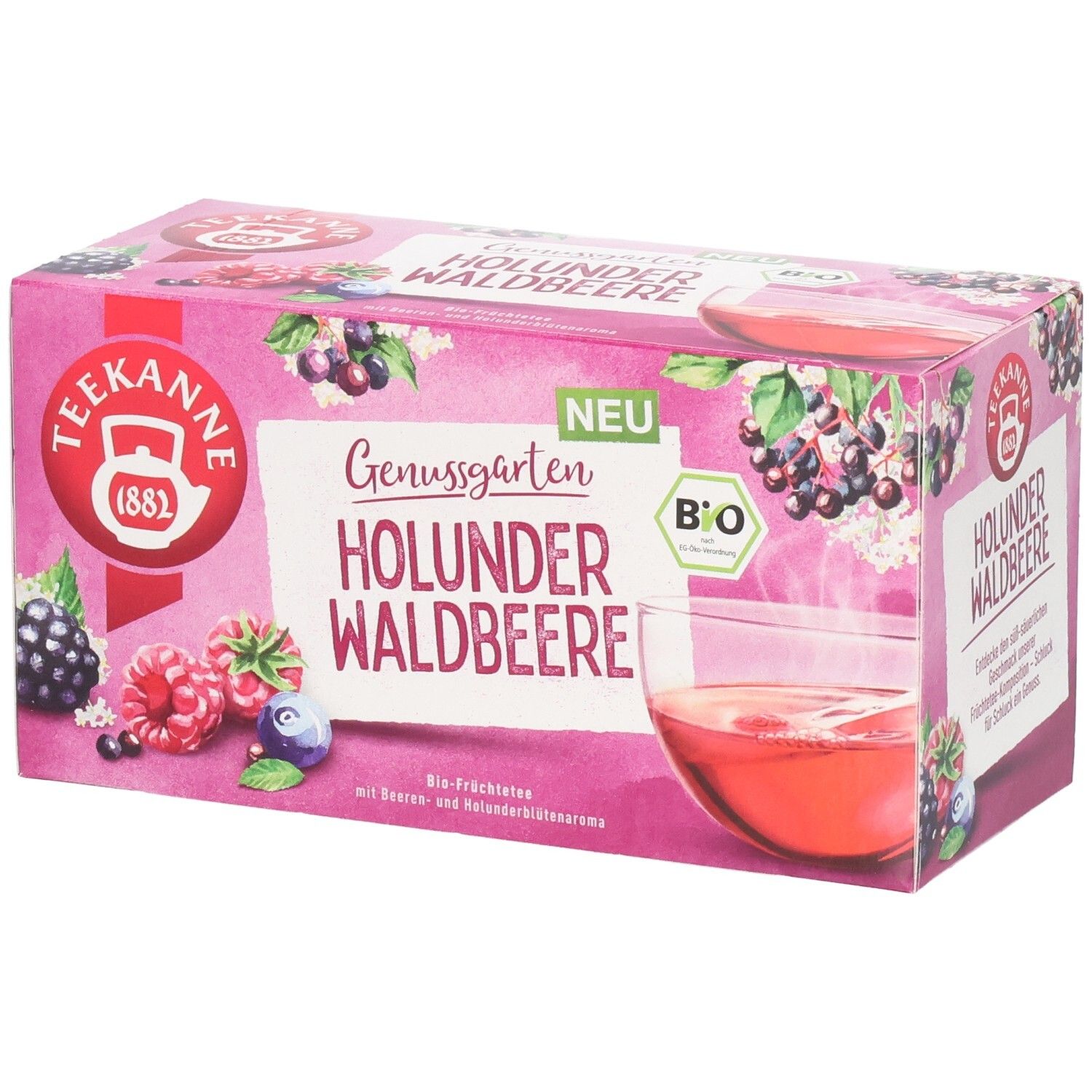 Teekanne BIO Genussgarten Waldbeere Holunder 18 St Tee
