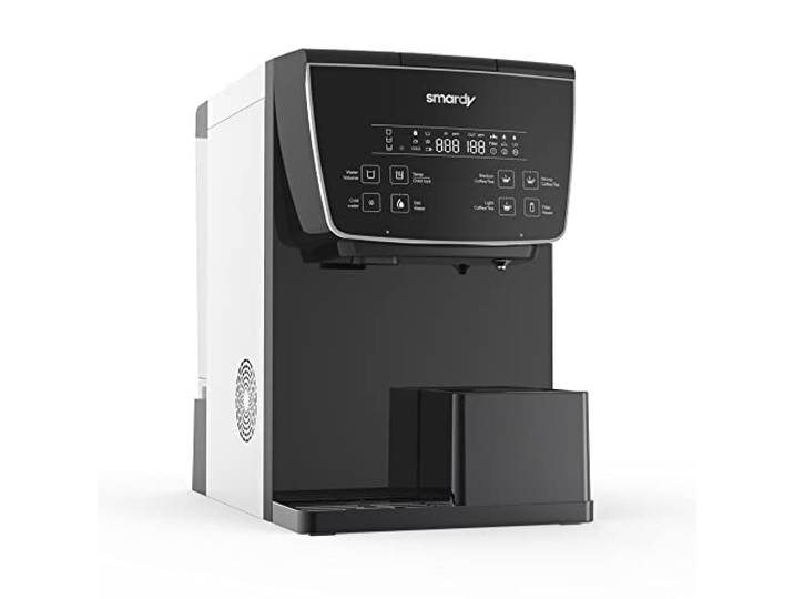 smardy blue tata Premium Wasserbar, Auftisch Umkehrosmoseanlage mobil Wasserfilter mit Kühlung sowie Tee- und Kaffee-Funktion – mit UV Sterilisation für frisches Trinkwasser