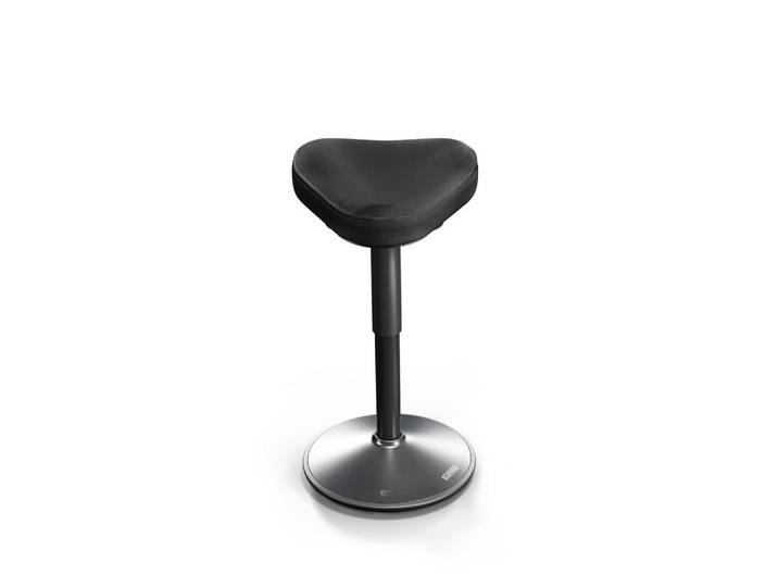 Clouvou Bürohocker Nexus Schwarz, Metall, Füllung: Schaumstoff, 36x64x36 cm, Büromöbel, Bürostühle, Bürohocker