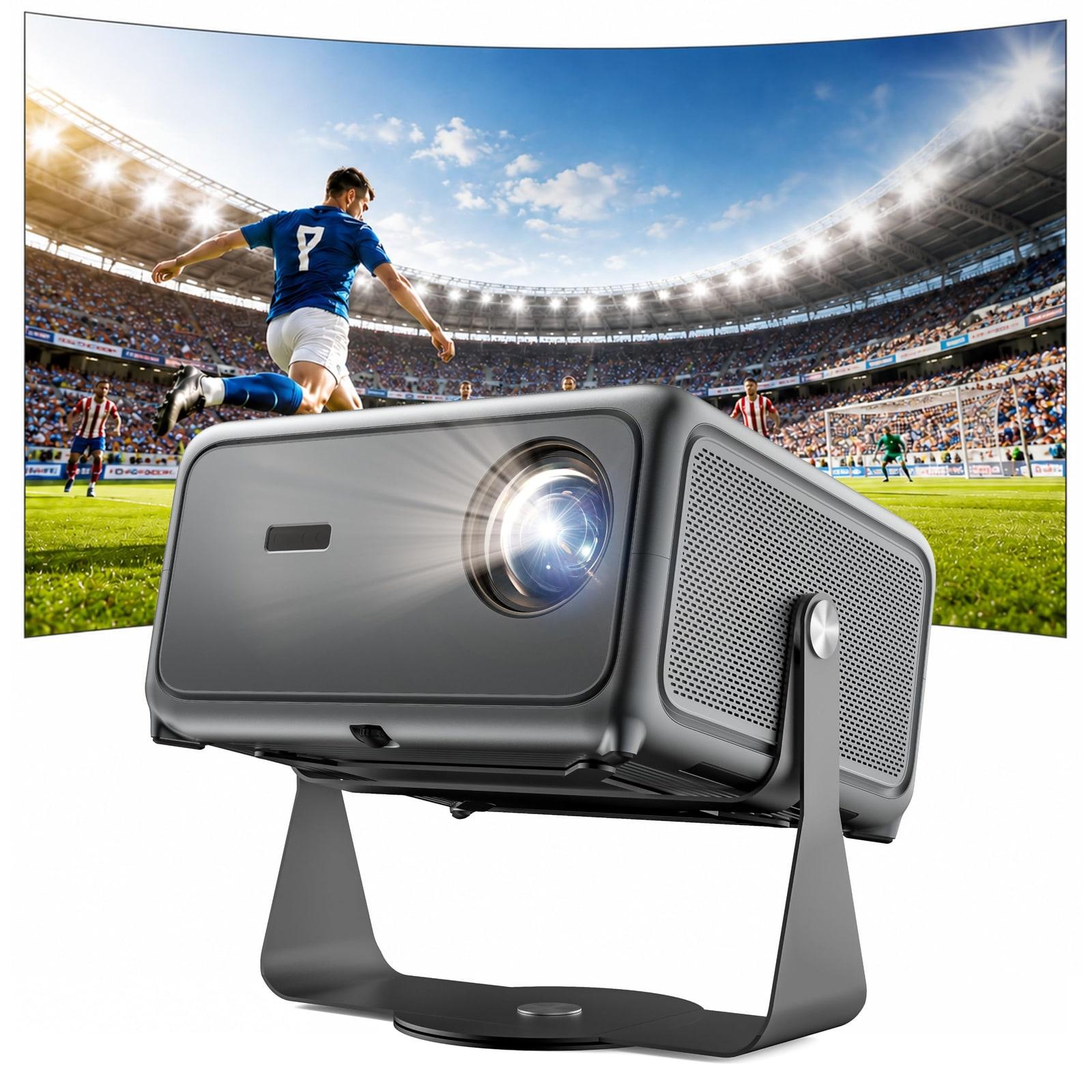 Beamer für Heimkino, 4K - 1500 ANSI Lumen - Smart-Beamer mit Apps - Geeignet für den Einsatz bei Tageslicht