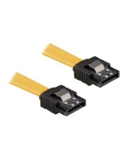 Delock Cable SATA SATA-Kabel Serial ATA 150/300 W bis W 30 cm eingerastet gerader Stecker Gelb (82473)