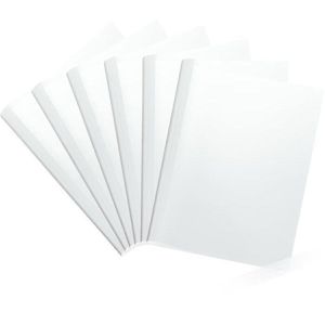 Böttcher-AG Thermobindemappen A4, 8mm, 80 Blatt, Hochglanz-Karton, weiß, 100 Stück