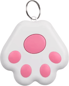 Inspire Picks Cat Paw Mini Tracker Tag Cute Anti Lost Locator For Pets Keys And Wallets pink