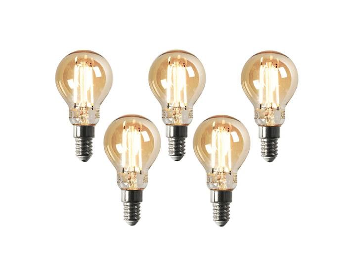 Lot de 5 Lampe LED Smart E14 dimmable en Kelvin P45 goldline 4,9W
