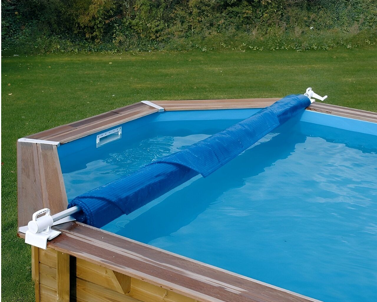 Enrouleur bâche à bulles Ubbink ECO piscine hors-sol jusqu'à 4.70m