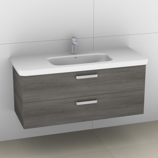 Artiqua 411 Waschtischunterschrank für DuraStyle 232012 Graphit Struktur quer, 411-WU2L-D47-7070-401 411-WU2L-D47-7070-401