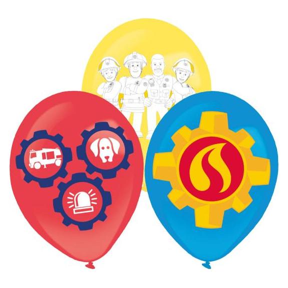 Amscan Luftballon 6ST Firman Sam (6x) (9912972)