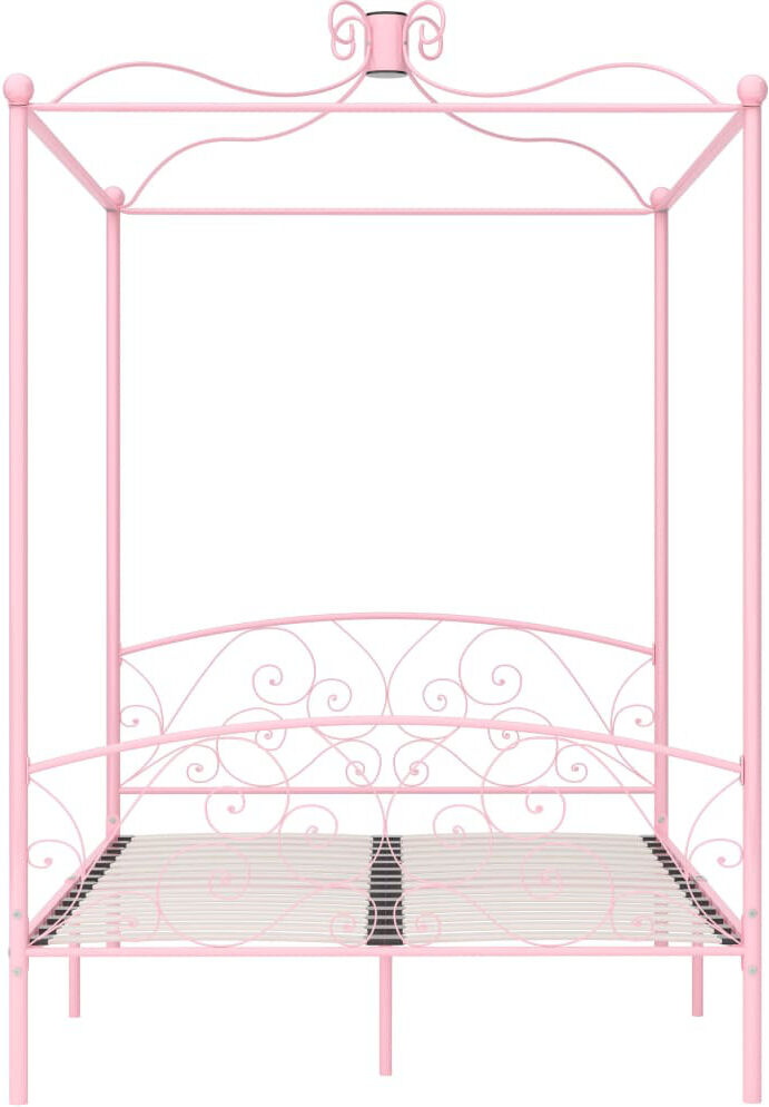 Marlow Home Co. Rocky Open-Frame Bed pink 140 x 200 cm