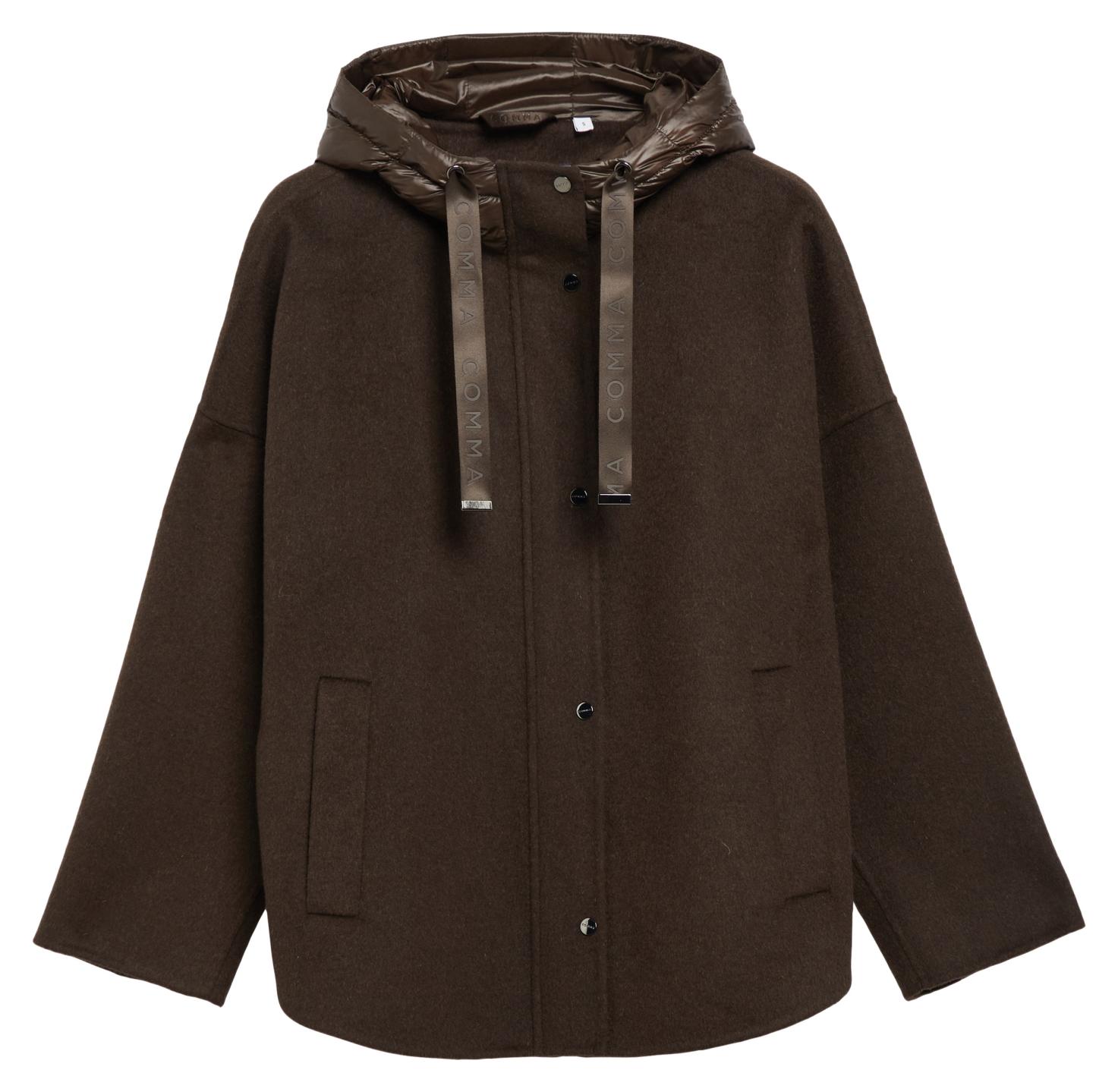 Comma Damen Outdoor-Jacke, Braun, Größe S