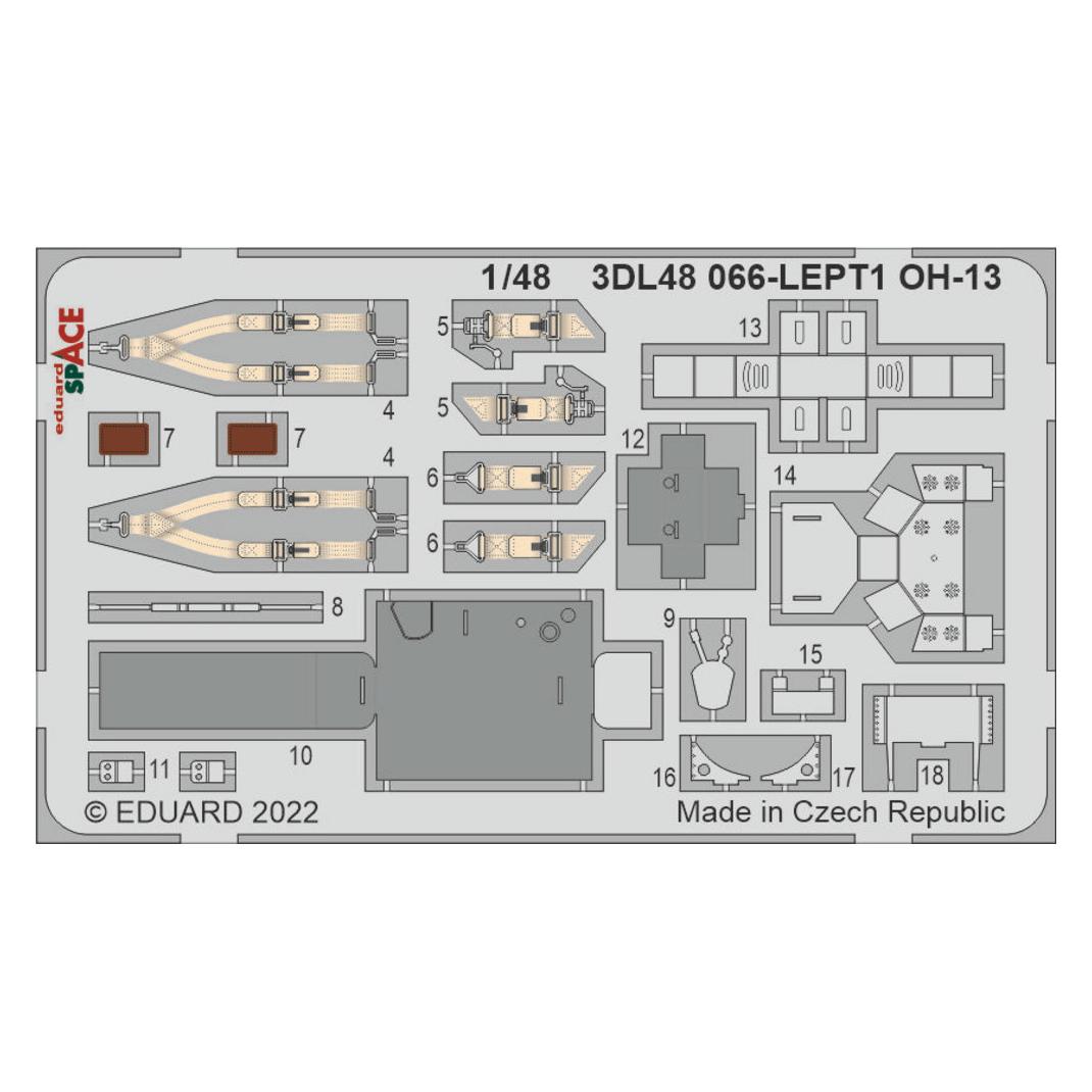Eduard OH-13 SPACE 1/48 (3DL48066)