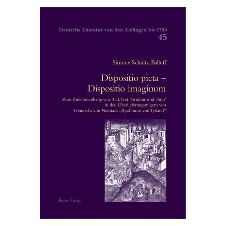 Peter Lang Dispositio picta - Dispositio imaginum (Deutsch, Softcover, Simone Schultz-Balluff) (56027777)