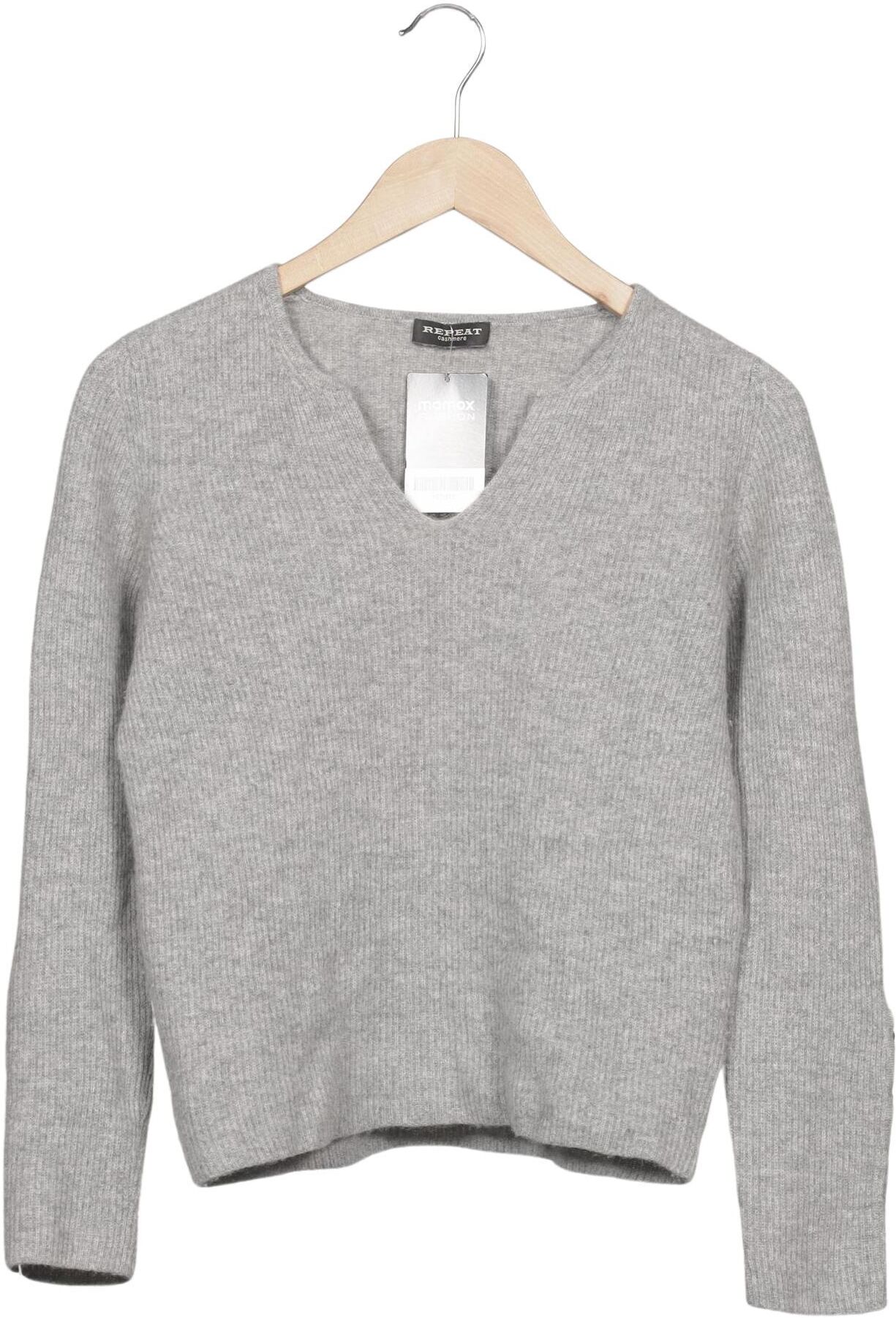 Repeat Damen Pullover, Grau, Gr. S, Kaschmir - Second Hand