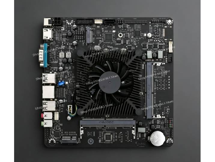 Carte mère Mini ITX N5095 pour contrôle industriel, double LAN 2.5G, 12 SATA pour NAS, PC tout-en-un N100 N150
