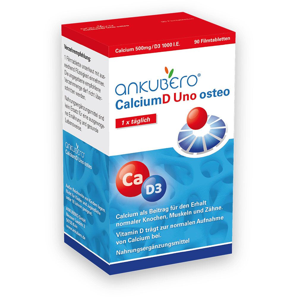Calcium D Uno osteo Filmtabletten 90 St