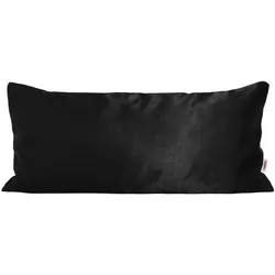 KISSENBEZUG Glanz Satin schwarz 40/80 cm
