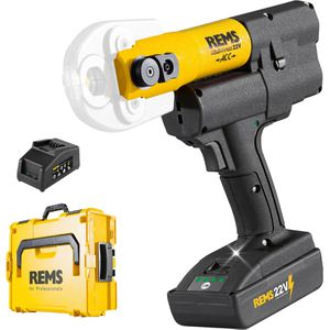 Rems Pressmaschine Mini-Press 22V ACC Radialpresse, 578014 R220, 21,6V / 2,5 Ah, mit Akku & L-Boxx