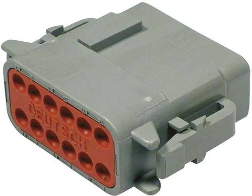 TE Connectivity DTM 06-12 SA Rundstecker Stecker, gerade Gesamtpolzahl: 12 Serie (Rundsteckverbinder): DTM