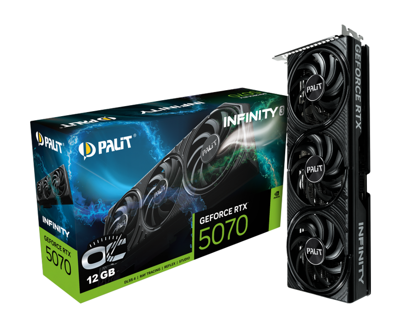 Palit GeForce RTX 5070 Infinity 3 OC, 12288 MB GDDR7