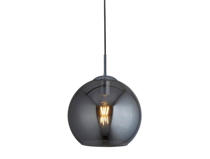 Searchlight Hängeleuchte Balls, Chromfarben, Metall, Glas, 120 cm, höhenverstellbar, Lampen & Leuchten, Innenbeleuchtung, Hängeleuchten, Pendelleuchten