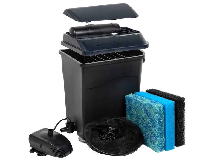 Teichfilter UBBINK SmartClear 9000 PlusSet , blau (schwarzblau), B:29,3cm H:49,2cm L:39,2cm, Kunststoff, Filteranlagen, Teichfilter, Kompakt und effektiv