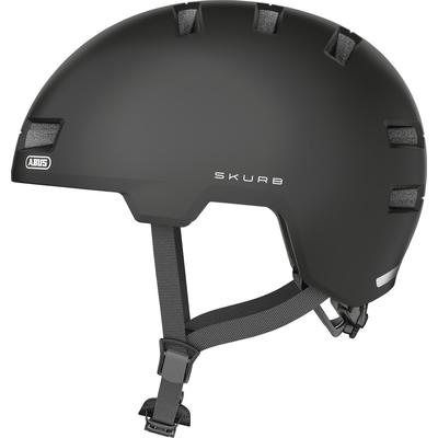 Fahrradhelm ABUS "SKURB" Gr. S, schwarz (velvet schwarz), Helme, S Kopfumfang: 52cm - 56cm