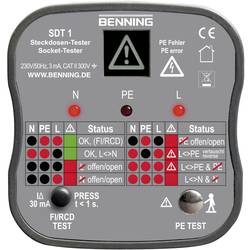 Benning SDT 1 Steckdosentester CAT III 300 V LED, LCD 020053