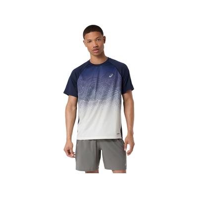 Laufshirt ASICS "ROAD FADE SS TOP", Herren, Gr. S, midnight, Obermaterial: 100% Polyester, Shirts Laufshirt, ACTIBREEZE™ Technologie, Atmungsaktiv, Reflektierend