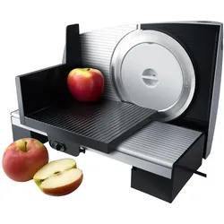 Steba AS 200 Allesschneider, Aufschnittmaschine, Schwarz, Silber