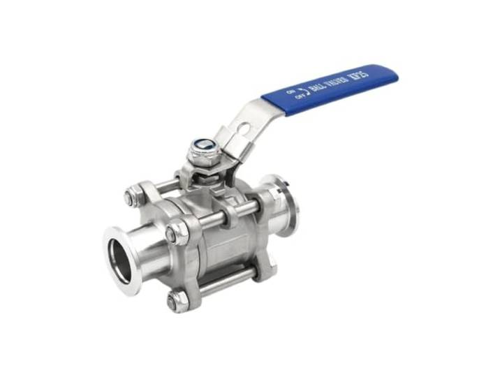 POYNMRE KF 3-teiliges Modell Hochvakuum-Handkugelhahn 304 Edelstahl KF16 KF25 KF40 KF50 Flansch(KF50)