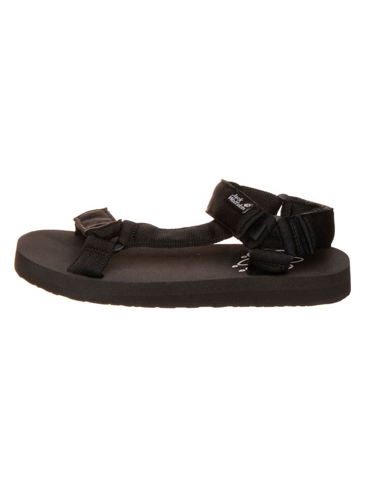 Jack Wolfskin Trekkingsandalen "Taiga" in Schwarz - 35,5