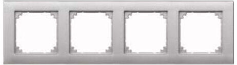 Merten Cadre 4f.alu horizontal/vertical 486460 (486460)
