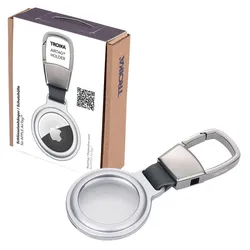 TROIKA® Schlüsselanhänger AIRTAG HOLDER, silber