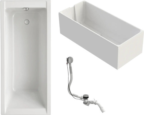 OTTOFOND Badewannen Set Piazza 75 x 160 cm weiß glänzend glatt 704321
