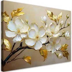 WANDBILD magnolie weiße blume natur