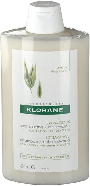 Klorane CHAMPÔ EXTRA SUAVE AO LEITE DE AVEIA 400ml