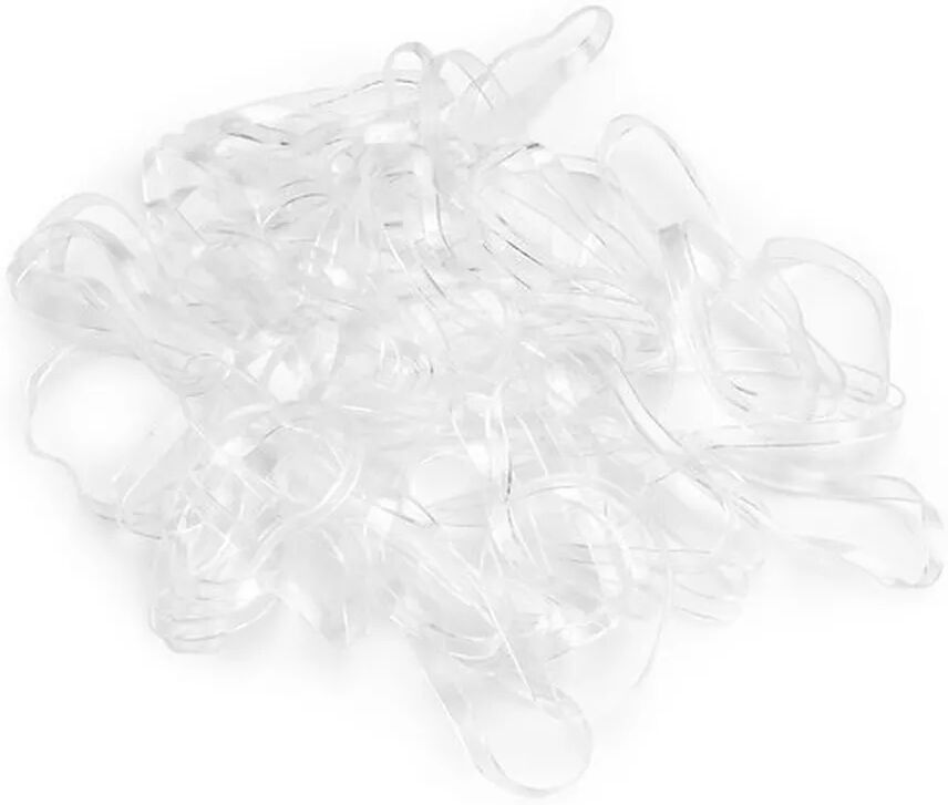 Trisa Haarschmuck - Mini-Haargummi, 120Stück, Transparent