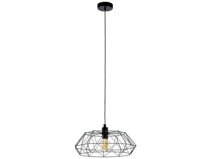 Eglo Suspension Carlton 2\, suspension vintage 1 flamme\, lampe suspendue rétro en acier\, couleur : noir\, douille : E27