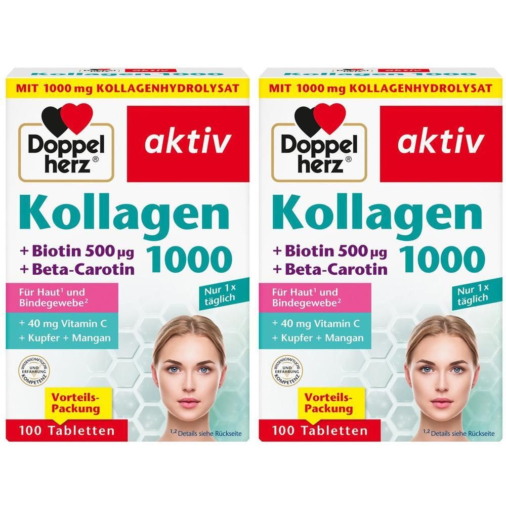 Doppelherz Kollagen 1000 Tabletten x2 2x100 St