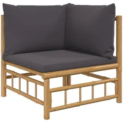 vidaXL, Gartenlounge, Feldstetten (Eckteil + Mittelteil + Fussstütze)