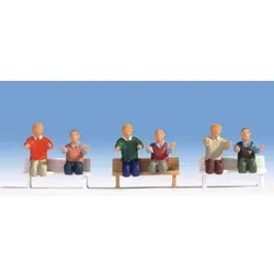 NOCH 15283 H0 FIGUREN - Lokführer E-Lok, 6 Figuren ohne Bänke